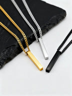 PENDRA Bar Vertical Long Pendant Necklace
