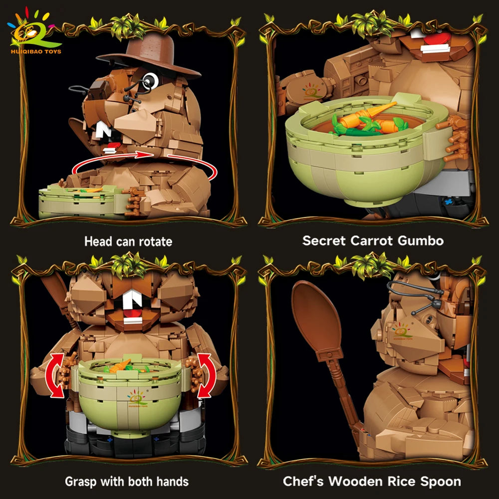 PENDRA Groundhog Marmot Animal Building Set