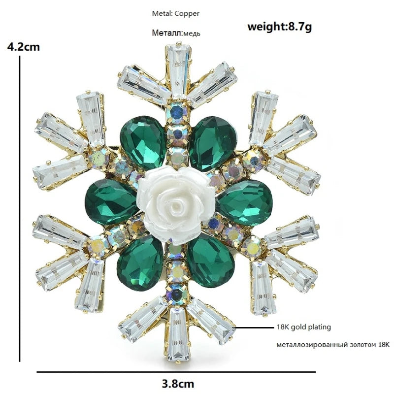PENDRA Snowelle Handmade Snowflake Brooch