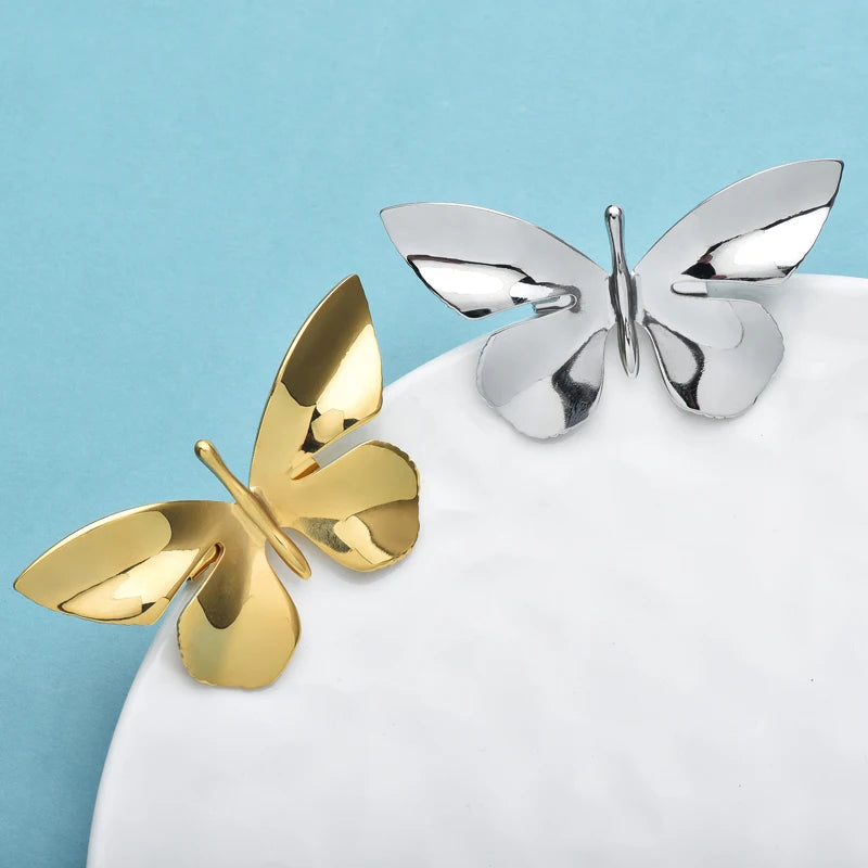 PENDRA Silverwing Butterfly Stainless Steel Brooch