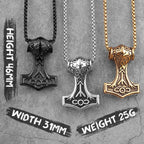 PENDRA Thor's Hammer Boyfriend Steel Necklace