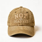 Not Dead Yet Embroidered Baseball Cap DD-214 for Men Women Vintage Still Not Dead Hats Trucker Dad Hat Funny DD214 Washed Cap