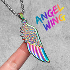 PENDRA Angel Wings Animal Steel Necklace