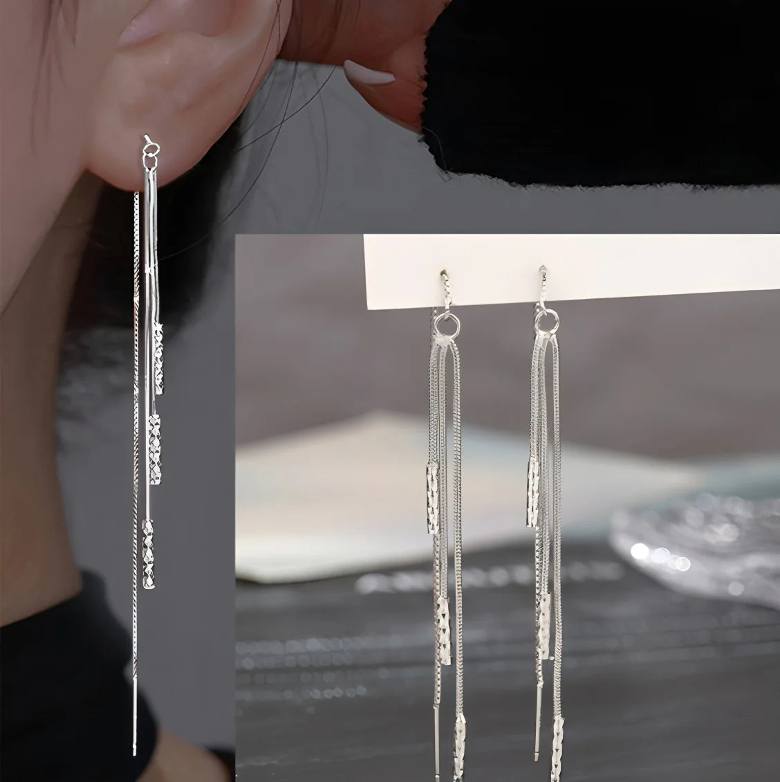 PENDRA Sterling Tassels Earrings