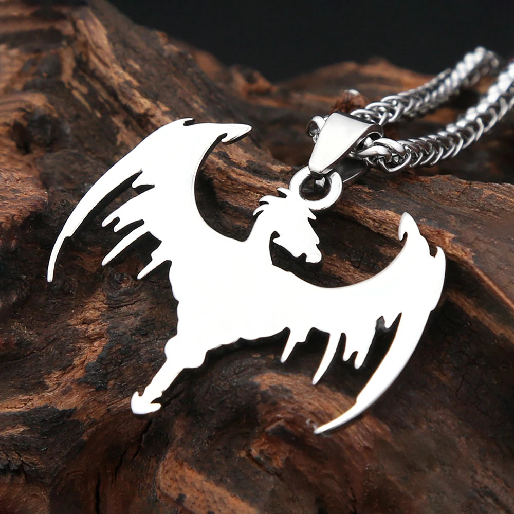 PENDRA Dragonflight Vintage Flying Dragon Pendant Necklace