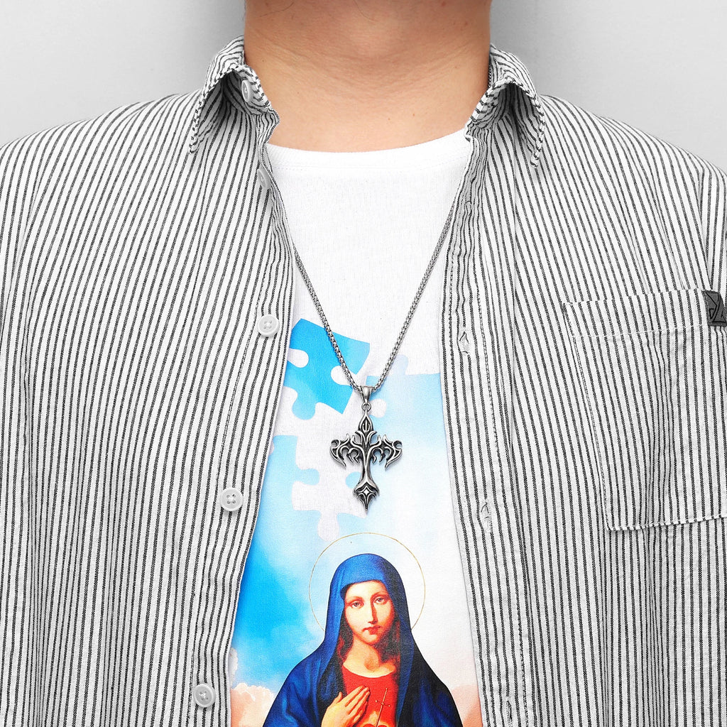 PENDRA Veydell Cross Charm Necklace
