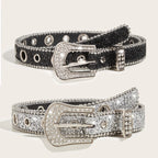 PENDRA Velaessa Metal Black Metal Buckle Luxury Belt