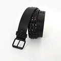 PENDRA Noraellea Rhinestone Black Pin Buckle Rivet Studded Belt