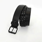 PENDRA Noraellea Rhinestone Black Pin Buckle Rivet Studded Belt