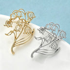 PENDRA Liliana Alloy Lily Flower Brooch