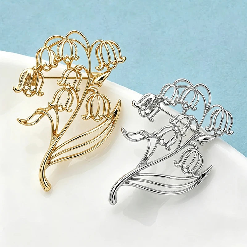 PENDRA Liliana Alloy Lily Flower Brooch