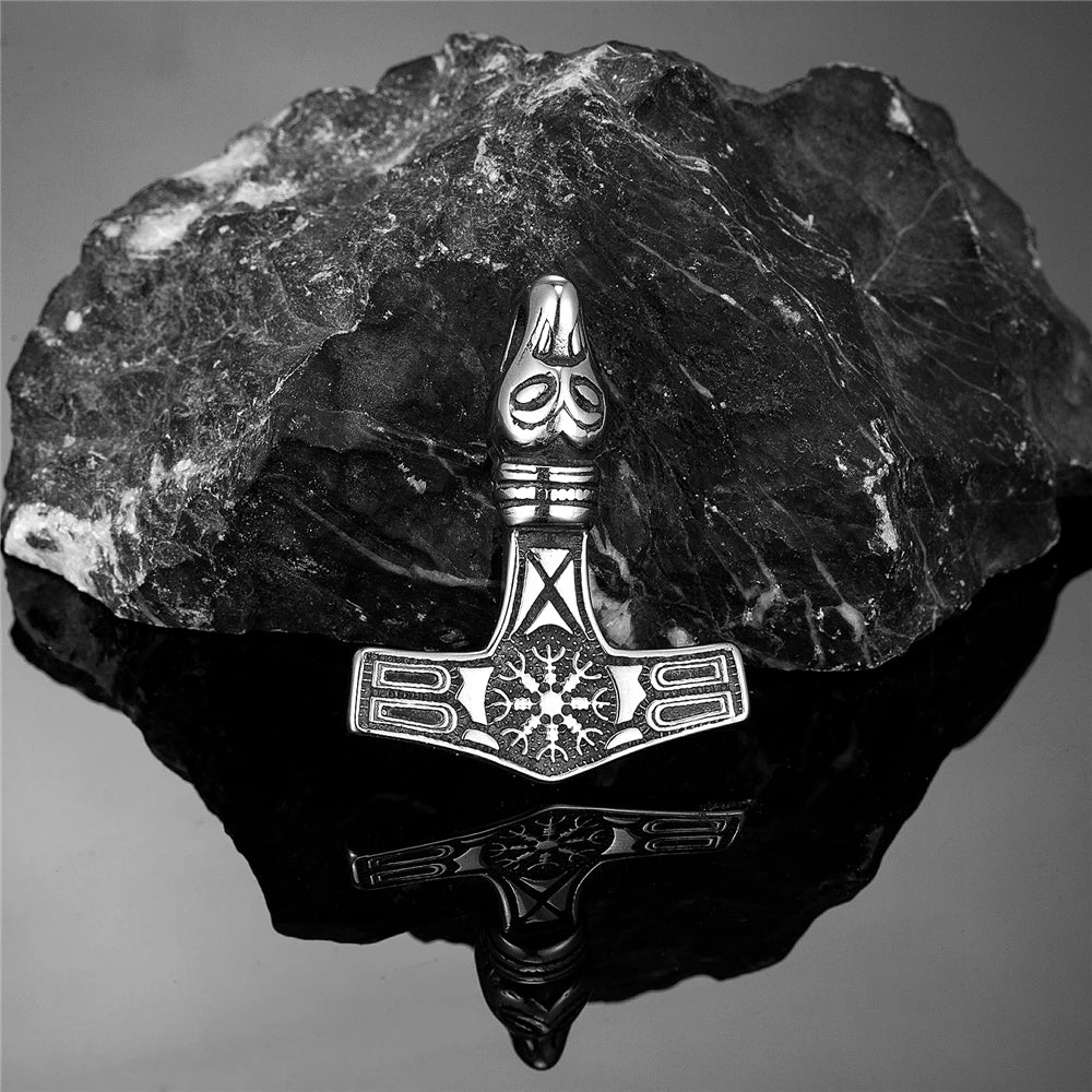 PENDRA Wolf Rune Norse Necklace
