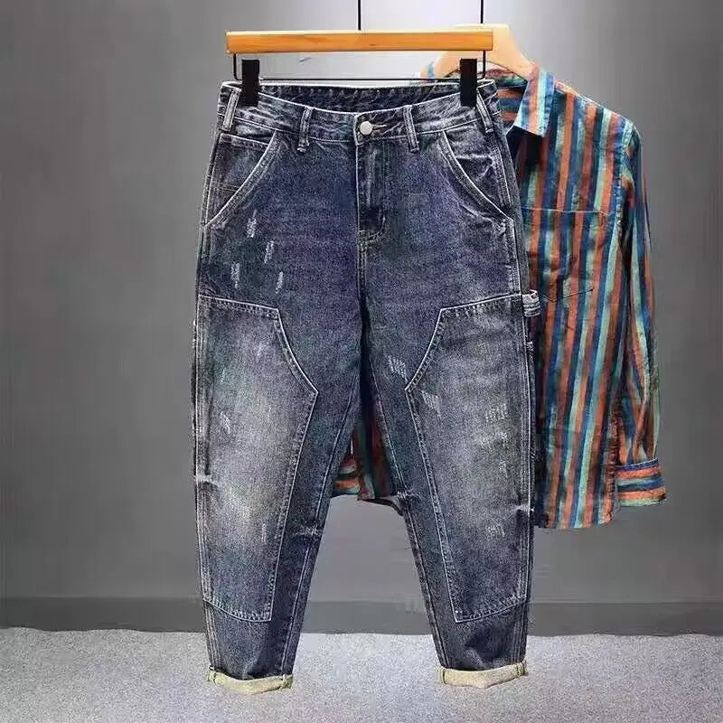 PENDRA Heavy Brand Tooling Jeans