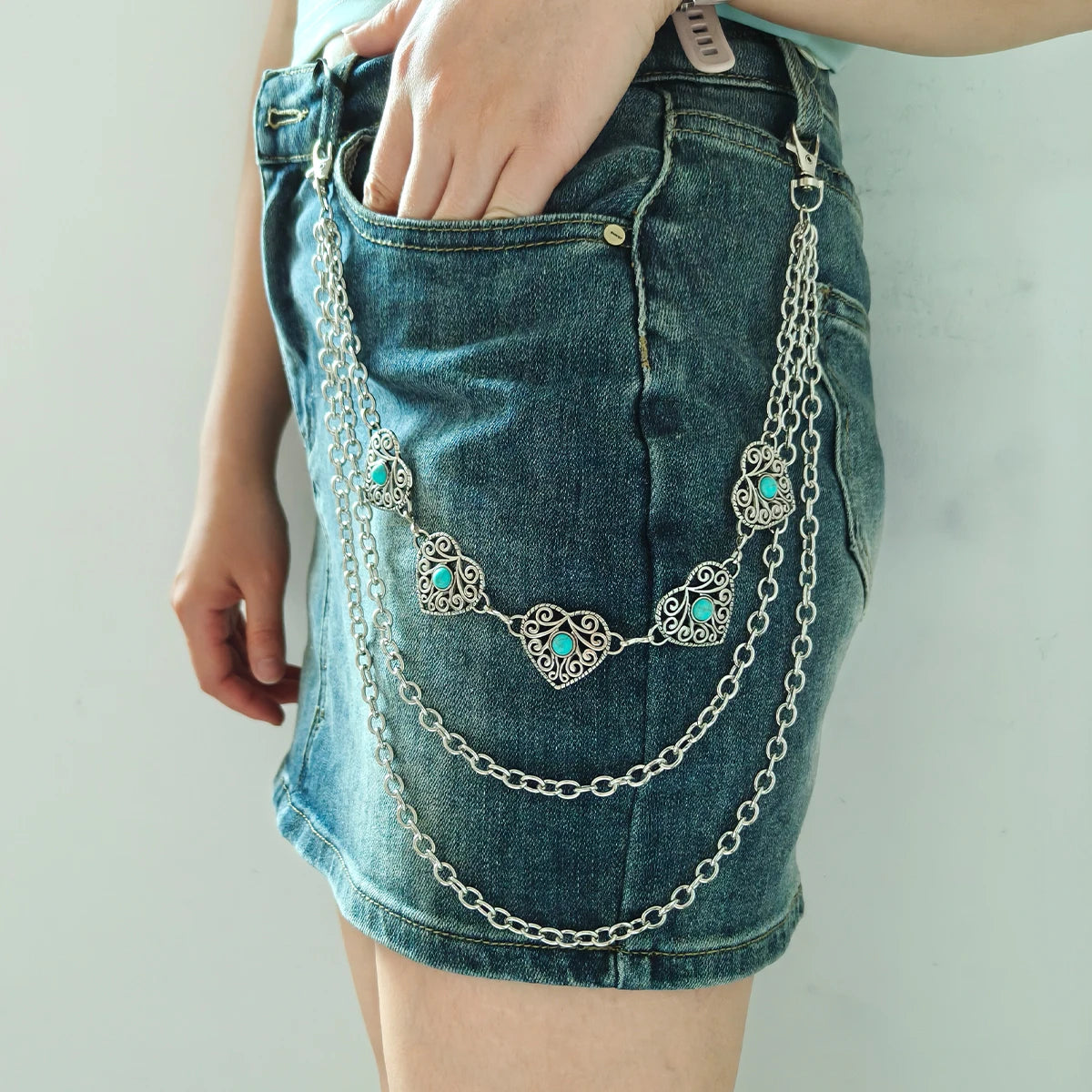 PENDRA Orlara Punk Waist Chain Belt