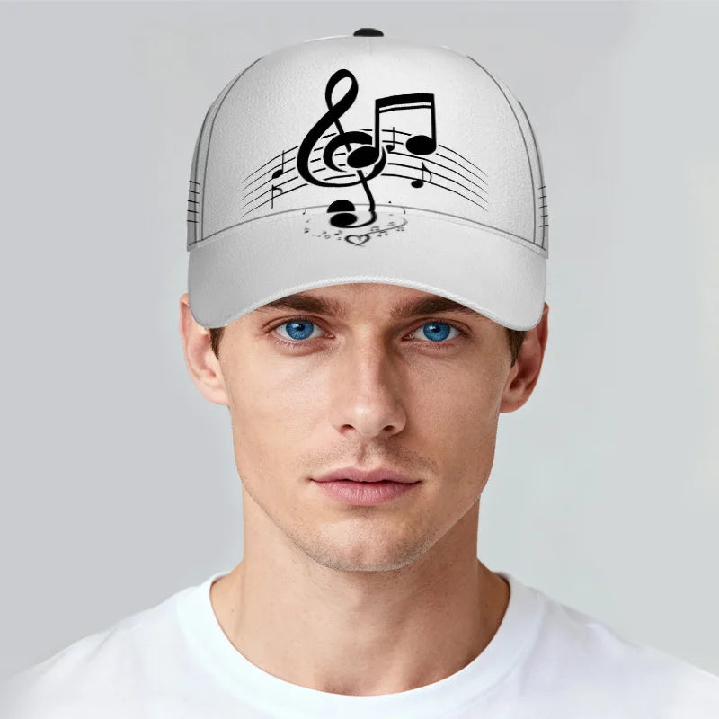 PENDRA Classic Musical Notes Baseball Cap
