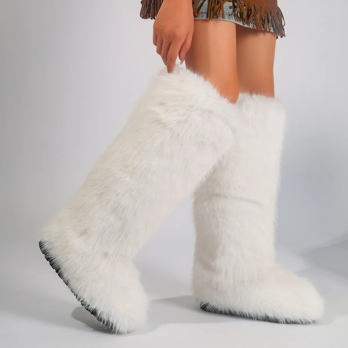 PENDRA Knee Warm Imitation Boots