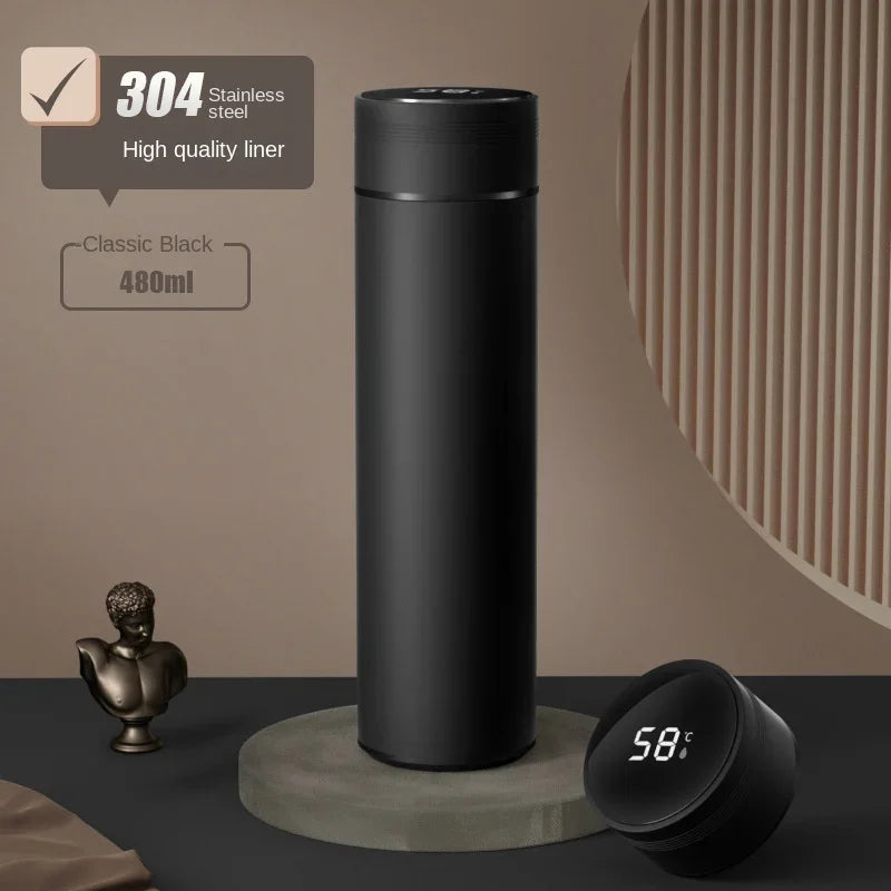 PENDRA Stainless Steel Smart Insulated 500ml Thermos Bottle