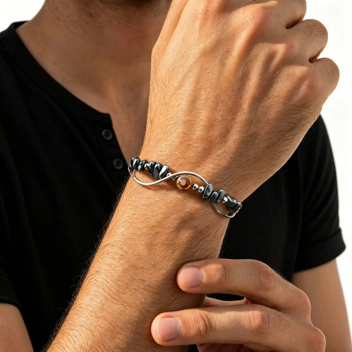 PENDRA Hematite Beads Bracelet