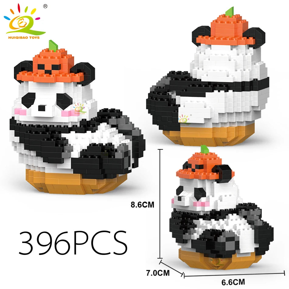 PENDRA Cute Panda Micro Building Set