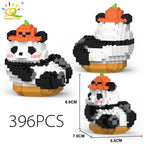 PENDRA Cute Panda Micro Building Set