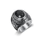PENDRA Blackstone Gothic Black Stone Ring
