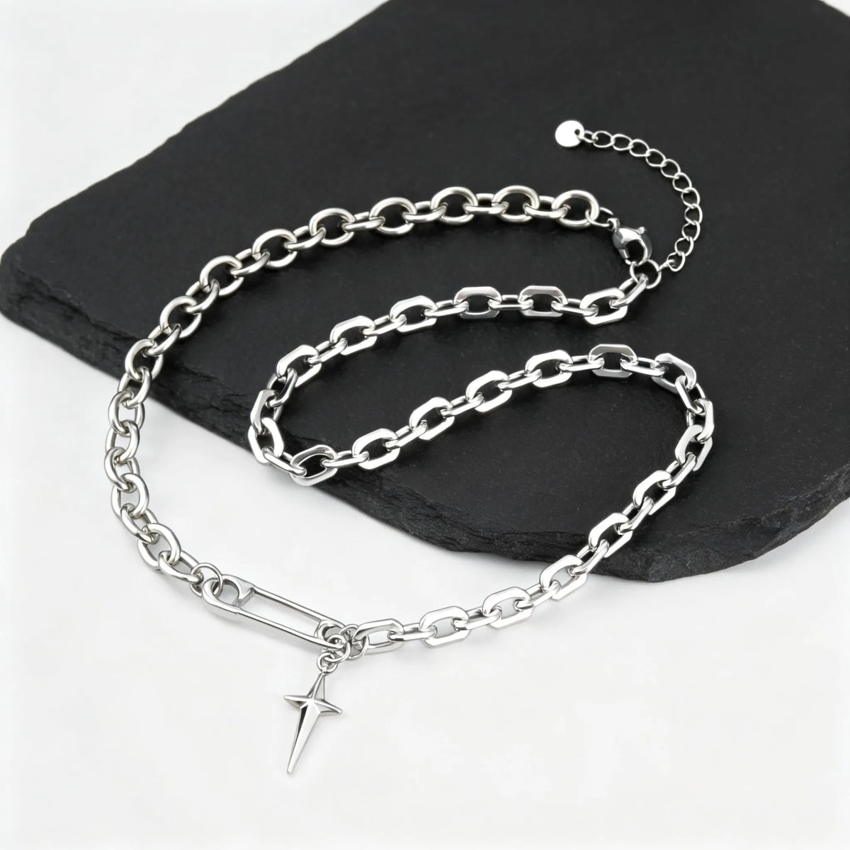 PENDRA Paper Clip Pendant Necklace