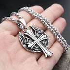 PENDRA Angelcross Memorial Cross with Angel Wings Pendant