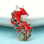 PENDRA Vintage Beautiful Fox Brooch