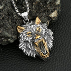 PENDRA Odinwolf Nordic Wolf Pendant Necklace