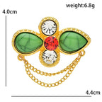 PENDRA Florielle22 Floral Brooch
