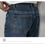 Men's Denim Shorts 2025 Summer Thin Five-point Pants Versatile Simple CowBoys Korean Blue Overalls Denim Short Medium Pants Man