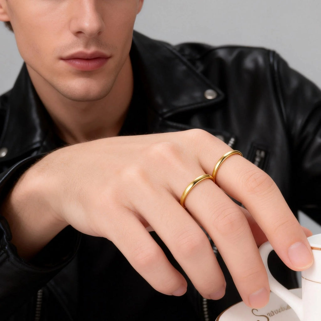 2mm Simple Tungsten Carbide Ring for Men Women,Scratch Resistant Plain Tungsten Steel Ring,Unisex Pinky Ring Wedding Ring Gift