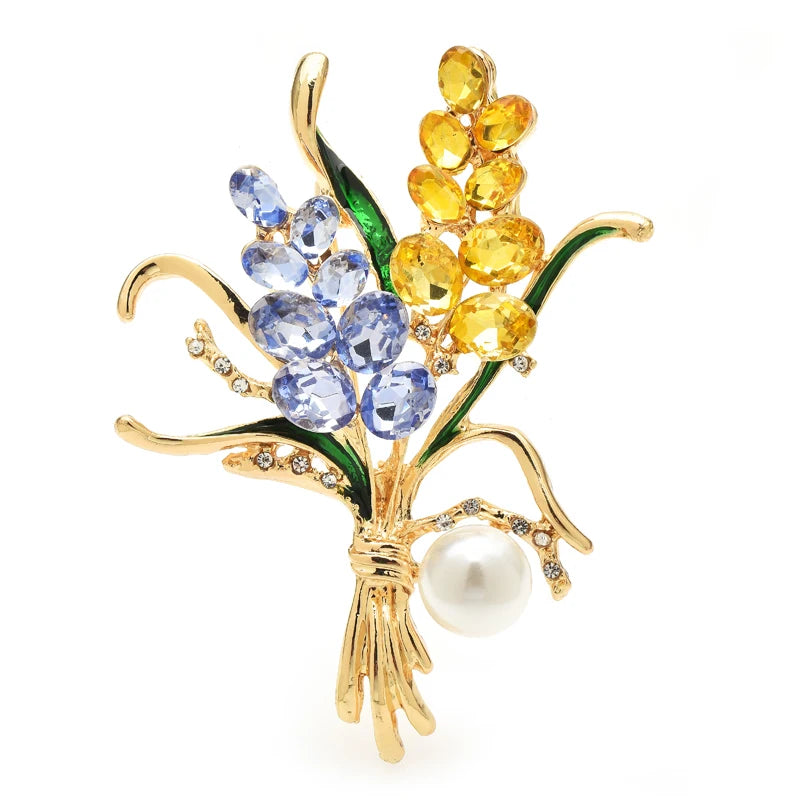 PENDRA Florielle28 Crystal Brooch