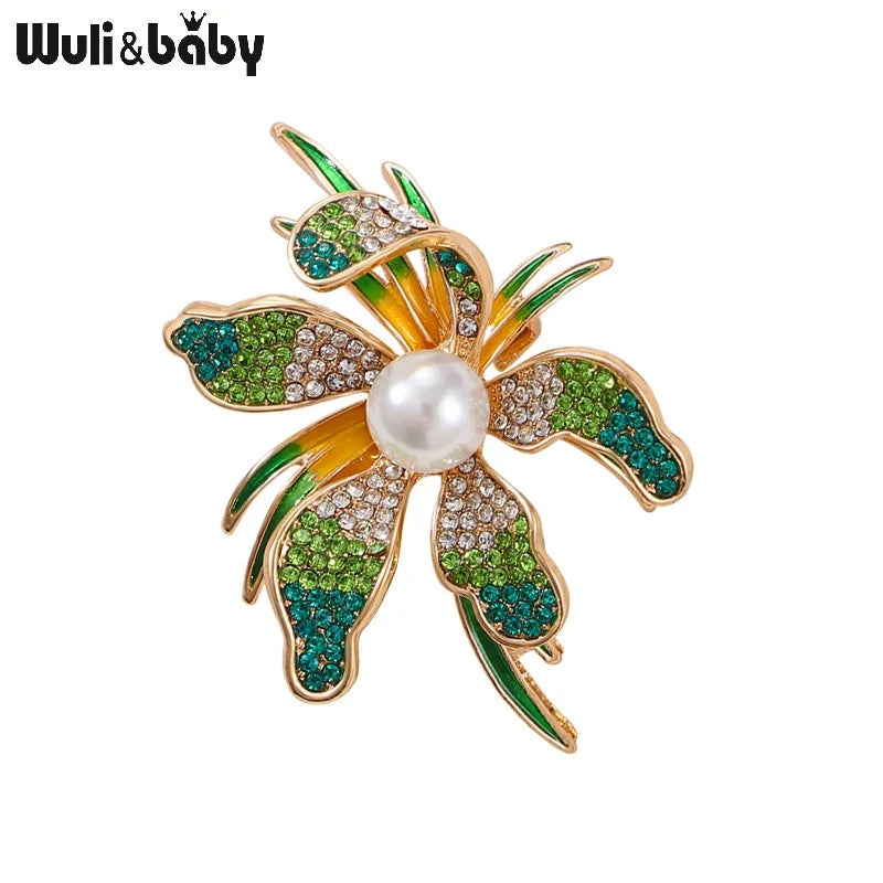 PENDRA Pearlina Pearl Flower Brooch