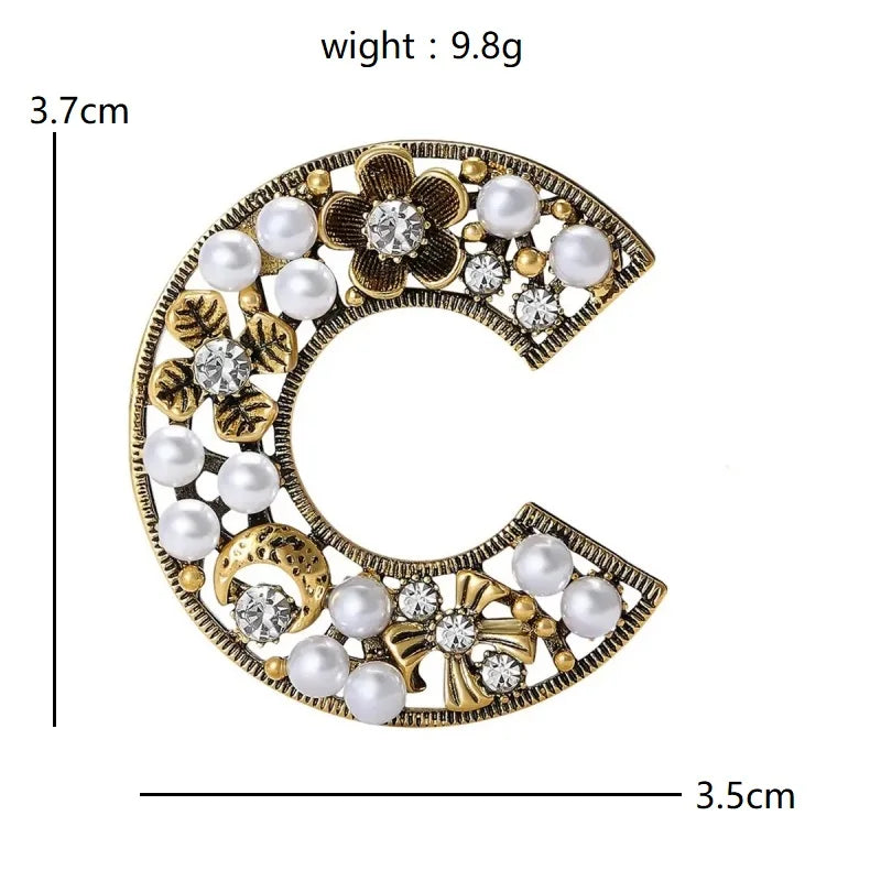 PENDRA Clovera Clover Flower Brooch