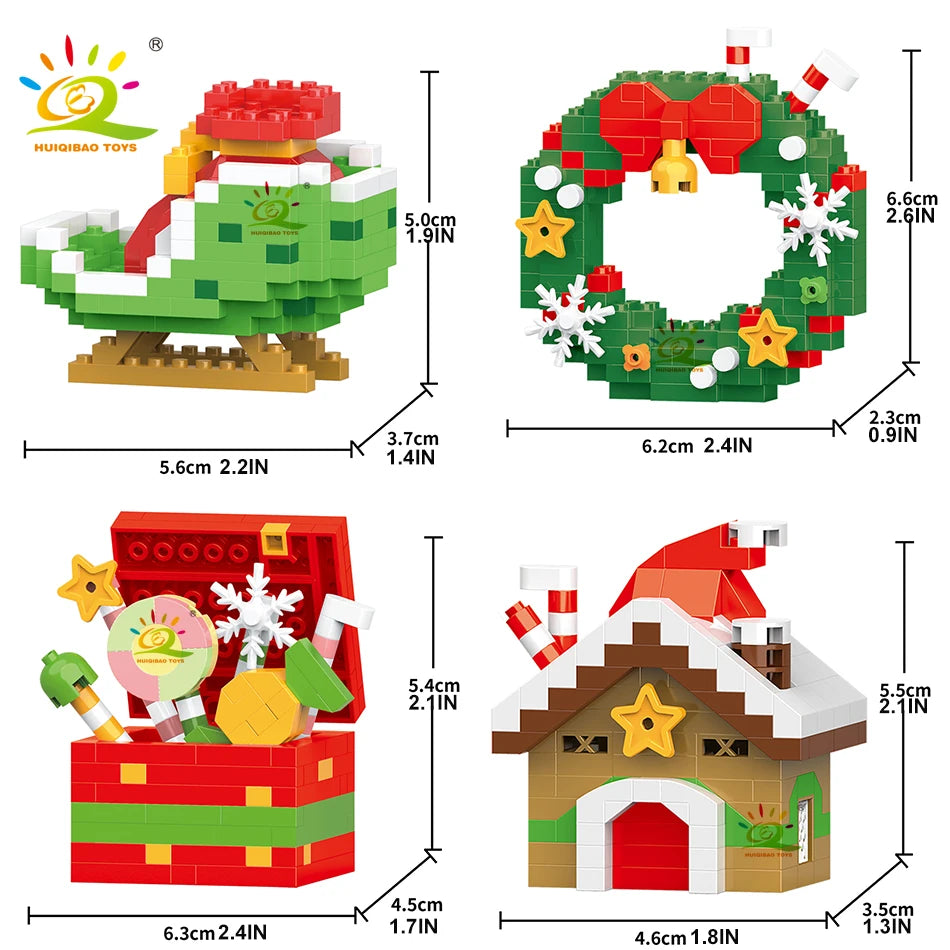 PENDRA Elk Deer Santa Building Set