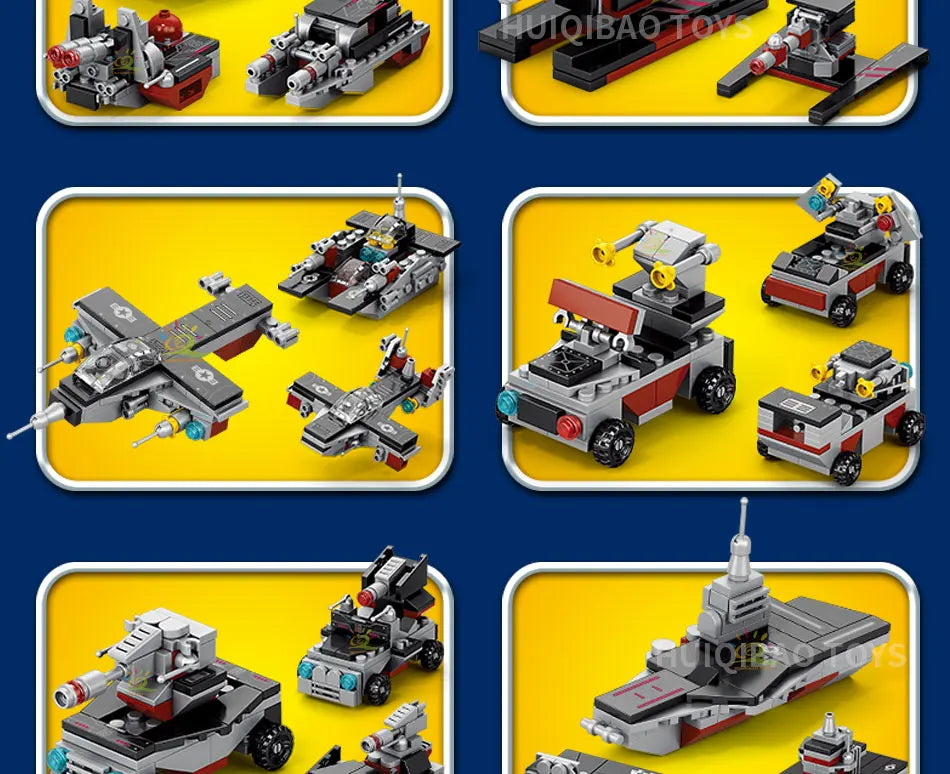 PENDRA 8in1 Military Ship Building Set