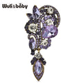 PENDRA Regent Crystal Waterdrop Flower Brooch