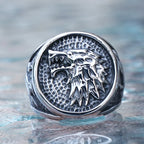 PENDRA Wolfrune Retro Viking Wolf Ring