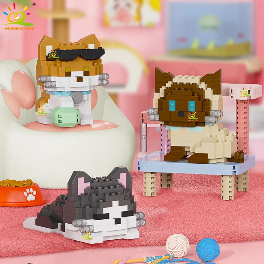 PENDRA Cute Dog Micro Building Set