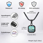 PENDRA Square Abalone Necklace