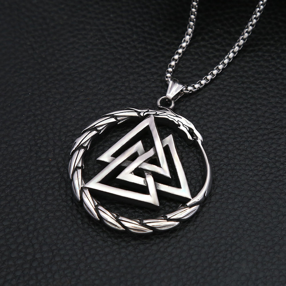 PENDRA Dragonlord 316L Stainless Steel Viking Dragon Pendant