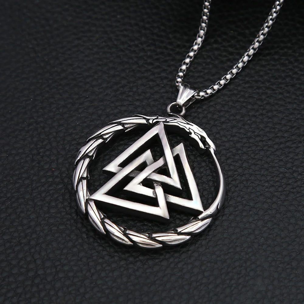 PENDRA Dragonlord 316L Stainless Steel Viking Dragon Pendant