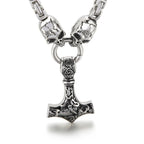 PENDRA Thor Hammer Black Necklace
