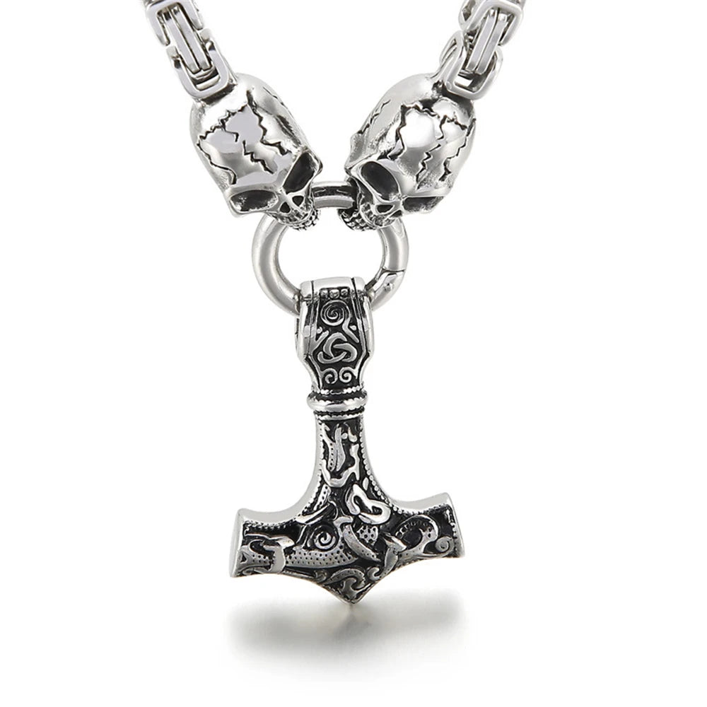 PENDRA Thor Hammer Black Necklace