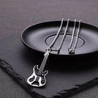 PENDRA Guitarrock Stainless Steel Guitar Pendant Necklace