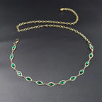 PENDRA Miraene Gemstone Minimal Waist Chain Belt