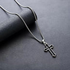 PENDRA Smoothcross Minimalist Stainless Steel Cross Necklace