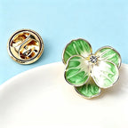 PENDRA Pansyelle Pansy Flower Collar Pin