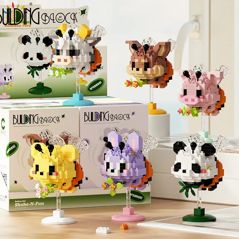 PENDRA Cute Animal Micro Building Set